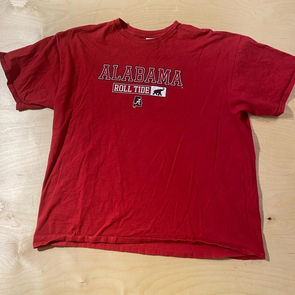 Delta Ringspun Alabama Roll Tide Red T-Shirt 2XL (PW)